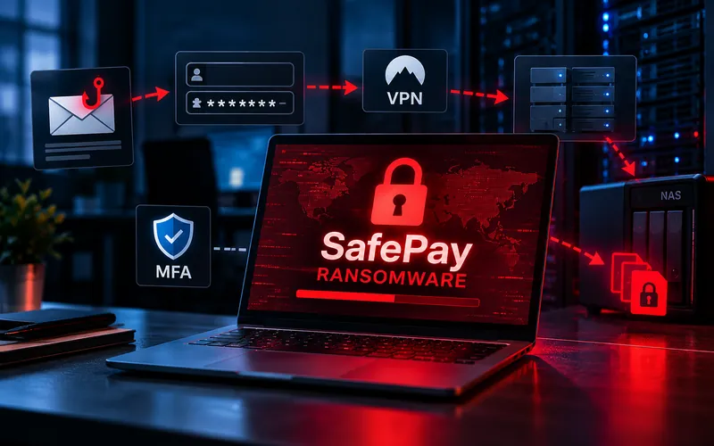 SafePay ransomware – atak przez phishing i VPN oraz zagrożenie dla kopii zapasowych